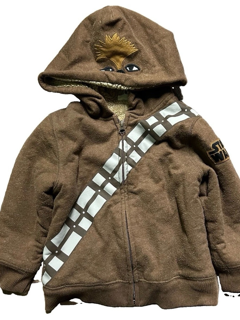 Toddler Gap Star Wars Chewbacca Lined Winter Hoodie Size 3T